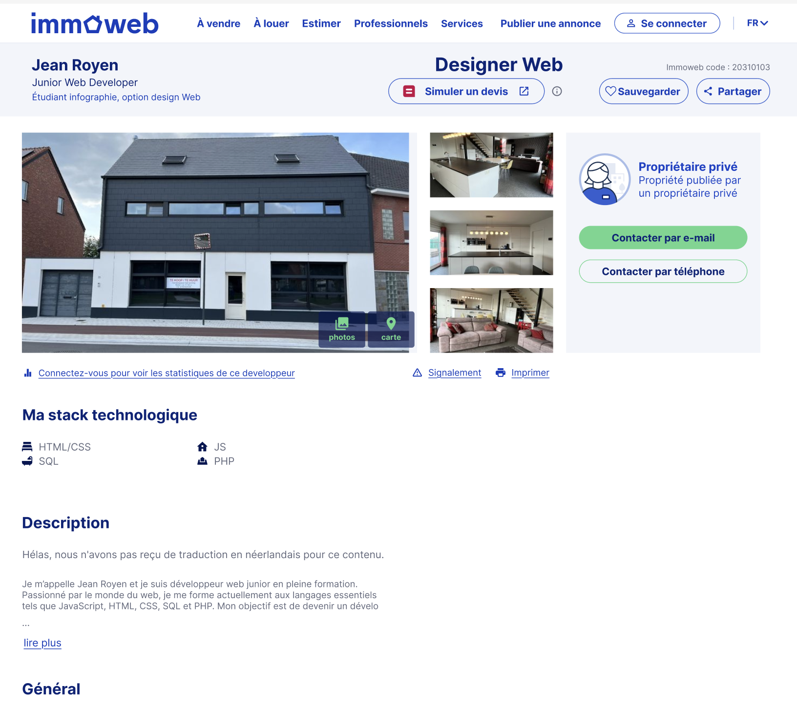 Image du site Immoweb